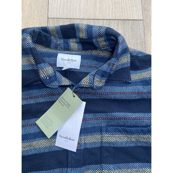 NWT Goodfellow & Co Mens Heavyweight Standard Fit Flannel Shirt Jacket Size S - Picture 3 of 5